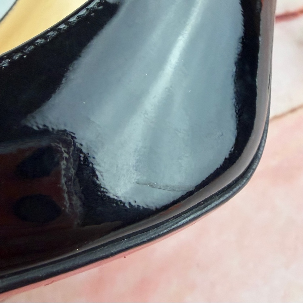 Christian Louboutin So Kate Patent Leather Black Heels Red Bottoms - Picture 10 of 12